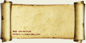 Atanasije Debeljak vizit kartica